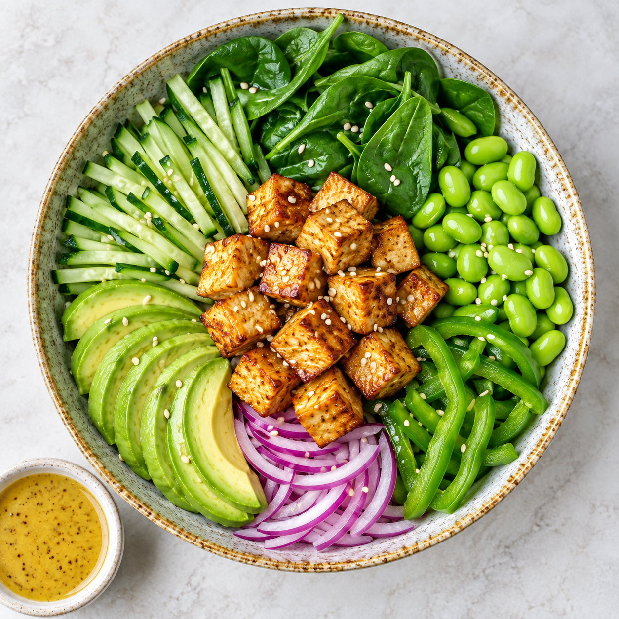 Vegan keto Buddha bowl
