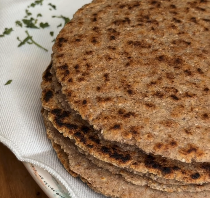 Keto tortillas (almond, flaxseed and coconut) (falta harina de almendras, xantana y psyllum)