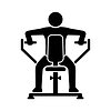 Wide-elbow machine row