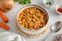 Sopa de tofu y garbanzo